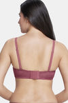Amante Padded Wired Full Coverage Lace Bra - Autumn Rose — thumbnail 3